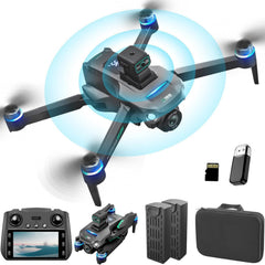 OBEST GPS Drone with 4K Professional Camera, Remote Control with UHD Screen, 2 Batteries, 40 Minutes Flight Time, 5G FPV Transmission, RC Quadcopter for Adults, SD Card