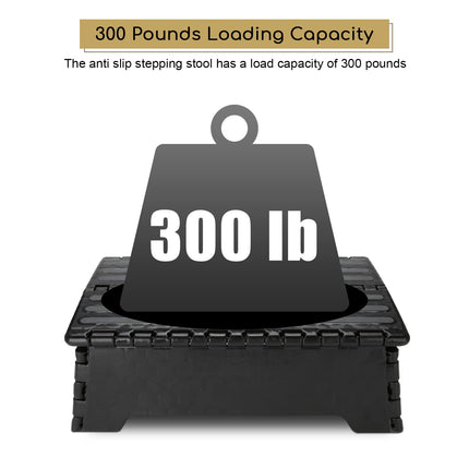 Elderly Step Stool, Portable Folding Step Stool for Elderly Pregnant Bathroom Travel, Load Capacity up to 136 kg, 37.8 x 21.6 x 13 cm