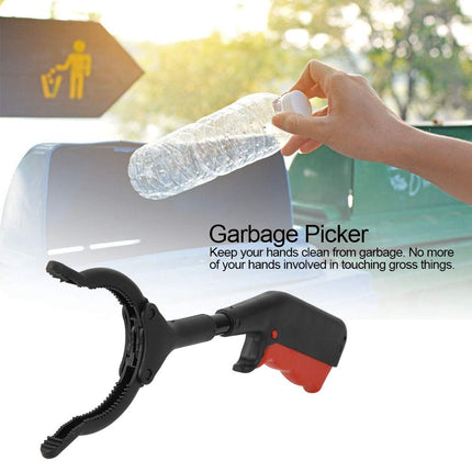 Fdit Multifunctional Trash Can Picker Trash Can Mice Tongs Waste Collector Trash Grabber Extension Arm Not Pointed 11.6 Inch Black