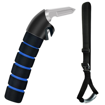 Car Grab Handle for Elderly Car Grab Handle Car Door Handle Multifunctional Handle Car Door Lock Handle for Seniors and Disabled (Blue)
