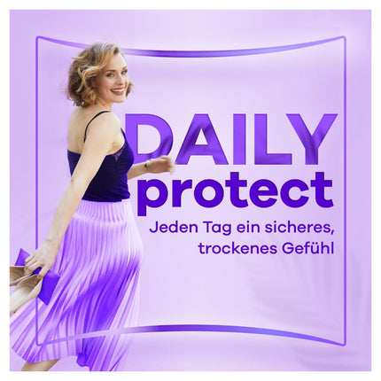 Always Daily Protect Panty Liners Women's Extra Long (54 Pads), Giga Pack, with fresh fragrance, fits all panty shapes, breathable, flexible