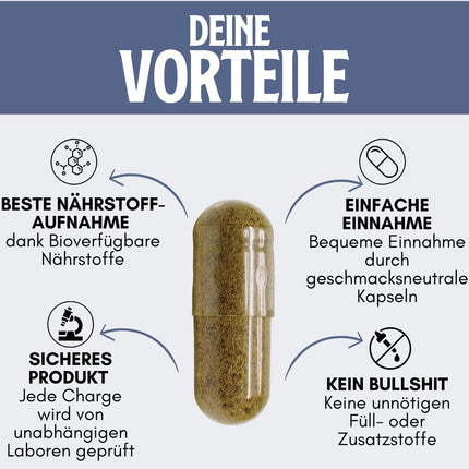 MEN'S THING (200 Capsules) - The natural power of bull testicles, dietary supplement for active men, 100% beef testicles from the Allgäu region; Male Performance