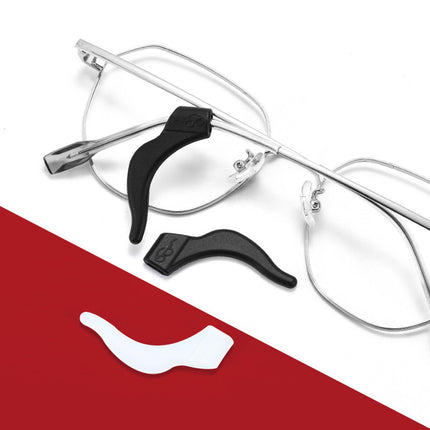 DIAONIAN 12 pieces 6 pairs of glasses holders ear, glasses temples, glasses slip stopper, glasses slip stop, anti-slip glasses temples, glasses holder sports, universal, for glasses, sunglasses, reading glasses