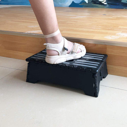 Portable Folding Step Stool, 12.7 cm, Collapsible Half Step Stool for Seniors and Adults, 100 kg, for Elderly People Getting Up a High Bed or Stairs