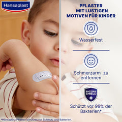 Hansaplast Kids FROZEN 2 children's plasters (20 strips), wound plasters with Disney motifs to cheer up, painlessly removable plaster set