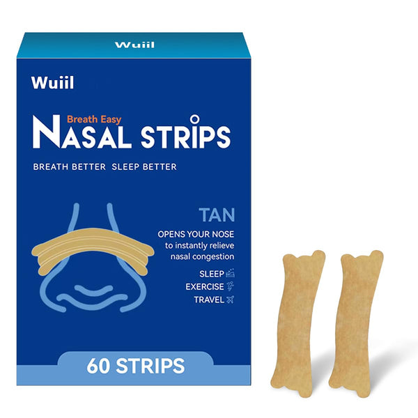 60 pieces nasal strips, nasal strips for snoring, nasal strips, anti-snoring patches, extra strong nasal strips against snoring, better breathing with a blocked nose, for better sleep quality