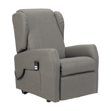 Sime CY-2 ADJUSTABLE electric recliner chair for seniors Zero Gravity, 2 motors, independently adjustable backrest and footrest, 2 wheels, anti-decupid memory, dirt-resistant recliner chair, dove grey