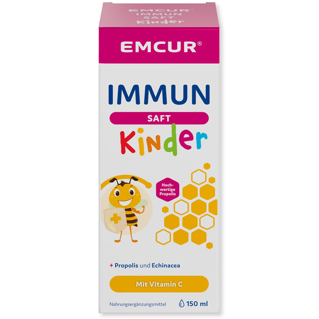 Emcur® Immune Juice Children | with Vitamin C¹ | Immune System¹ | also Propolis, Echinacea | Thyme | Plantain | 150ml | Liquid