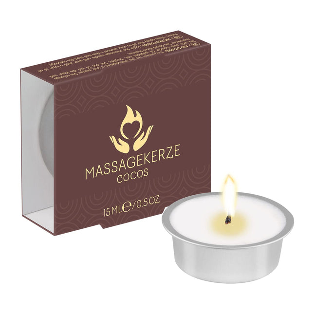 ICE massage candle with coconut scent | Sensual massages | Natural ingredients | Caring formula | Gift for your partner | 15 ml