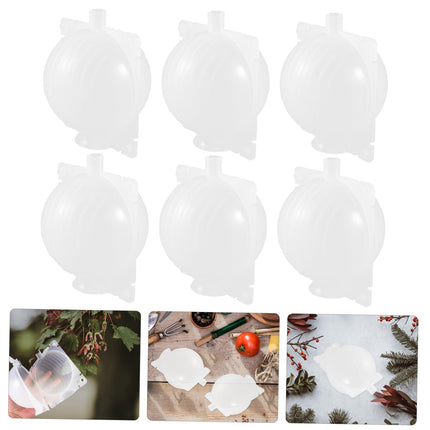 Yardwe 8pcs Box Plant Root Ball Propagator High Pressure Propagation Box Grafting Root Box Garden Tree Height Branch Pressing Device 8pcs Small Transparent Color