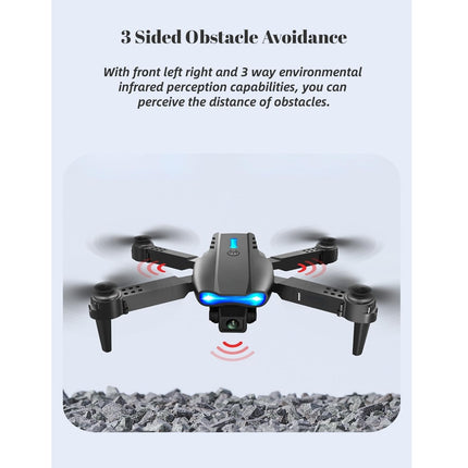 Foldable RC Drone, Obstacle Avoidance, Quadcopter, HD Dual Camera, 4k Aerial Photography, RC Aircraft, Supporting Wi-Fi App, Gifts for Kids and Adults
