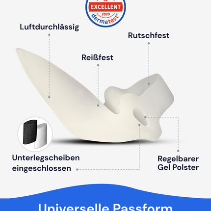 YOGAMEDIC 6-piece toe separator, hallux valgus correction set, toe protector - 0% BPA hallux gel splint toe correction, hammer toe pad ring - silicone gel toe separator for women and men, one-size-fits-all