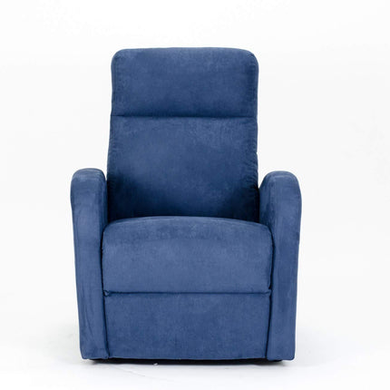 POLTRONE ITALIA Chanel 2 Motors PERSONALIZED Armchair with 2 Wheels Micro Spring Seat Fluffy Blue
