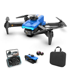 Goolsky LSRC XT2 Drone, Drone with 4k Camera, WiFi Optical Flow Positioning, 2.4GHz Obstacle Detection, Quadcopter Drone for Beginners, Blue