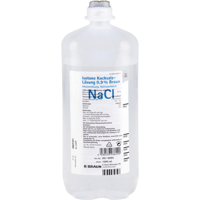 B. Braun Melsungen AG ISOTONE saline solution 0.9% Braun Ecoflac Plus 1000 ml