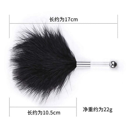 Bondage Set Feather Tickler Stroker, Love Feather &amp; Pampering Massage Feather Pompom BDSM Fetish Sex Toy for Couples SM Sex Toy