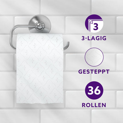 by Amazon Toilet Paper, 3-Ply Quilted, Velvety Soft, 36 Rolls (9 Rolls, 4 Pack), 200 Sheets per Roll, FSC Certified