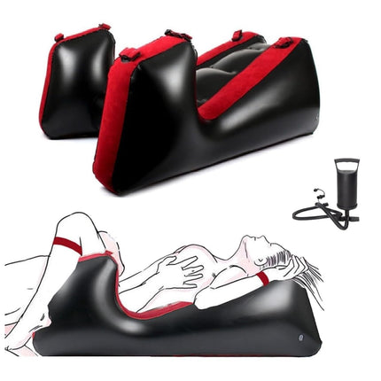 Multi-position Bondage Ramp Inflatable Armchair Bed Inflatable Chair Sofa Lounge Split Legs SM Chair Pillow Couch with Handcuffs Ankle Cuffs