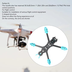 KENANLAN Quadcopter Frame Kit, FPV Racing Drone Frame Professional 225mm Wheelbase Carbon Fiber Quadcopter Frame for RC Drone Accessories (Blue)
