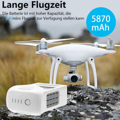 Phantom 4 Battery 15.2V 5870mAh, Homesuit High Capacity Intelligent Flight Replacement Battery Pack for DJI Phantom 4 Series Drone| DJI Phantom 4 Pro, Phantom 4 Pro V2.0, Phantom 4 Advanced