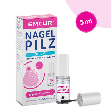 Emcur® Serum | with treatment plan | with 10 nail files | toenails and fingernails | as a bottle with applicator | 5 ml | sufficient for up to 3 months