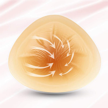 ONEFENG Mastectomy Breast Prosthesis for Women, Triangle Mastectomy Prosthesis Silicone Breast Concave Bra Enhancer Inserts Pads (1 Piece)