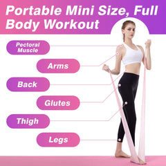iMoebel Fitness Band Set of 2 Exercise Bands Fitness Bands - 2 Strengths 8-10kg/12-15kg Premium Extra Long 1.8/2 Meter Exercise Band Resistance Bands for Yoga, Pilates, Crossfit, Rehabilitation