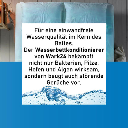 Wark24 Waterbed Conditioner 250ml - Extra strong protection - 20% active ingredient content - Biodegradable - effectively combats bacteria, fungi, yeasts, and algae (3-pack)