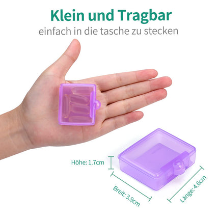 Opret 3 Pack Pill Box Pill Container for On the Go, Small Portable Pill Box Small Pill Container for Vitamins, Fish Oil and Tablets (Blue Purple Pink)