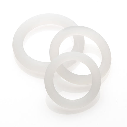Gleitzeit® Penis Rings PREMIUM Medical Silicone Cock Rings to Increase Potency Transparent