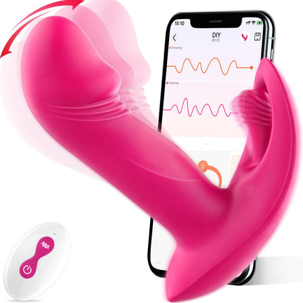 Sex Toys for Women Couples Dildo Vibrator, 9x9 Modes Swing-Thrust Vibration for Women Sex Toys, Vibrator Sets for Women Clitoris Dildos Hollow Carved Sex Toyset for Woman Couple Set