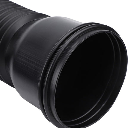 Rain Gutter Downpipe Extension, Flexible, Extendable PE Drain Extension for Villa Outdoor, Round (Black)