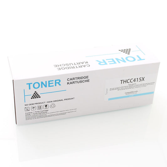 ABC Alternativ Toner für HP 415A 415X W2031A W2031X Cyan (ohne Chip) für HP ColorLaserjet Pro M454 Series Color Laserjet M454dn M454dw MFP M479 M479dw M479fdn M479fdw M479fnw