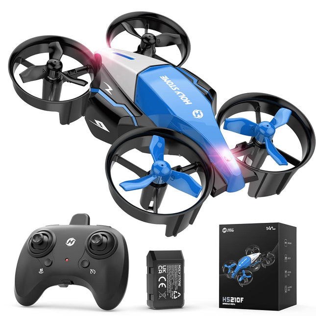 Holy Stone HS210F Mini Drone for Kids, 2 in 1 RC Quadcopter with Landing Mode and Flight Mode, One Key Start, Altitude Hold, 3D Flips, Headless Mode, Toy Gifts for Boys, C0 (Blue)