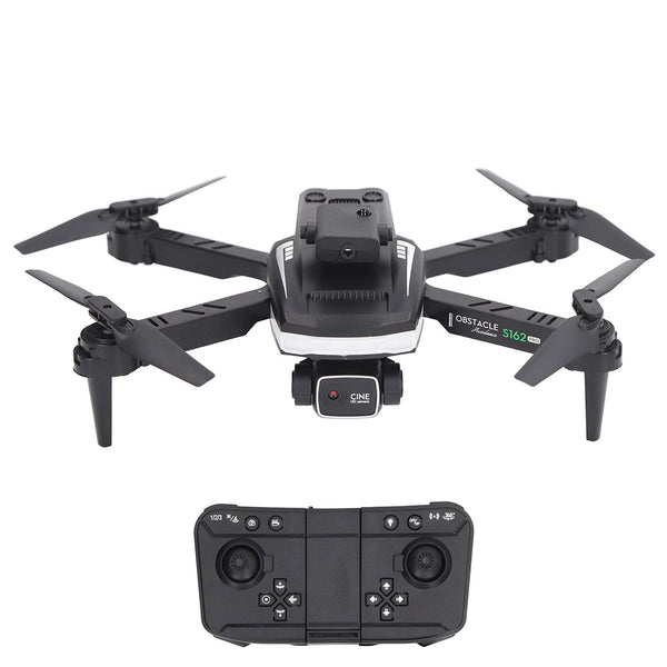 S162 RC Drone Foldable, Pocket RC Quadcopter with 4K HD FPV Dual Camera for Beginners, Headless Mode, 360 Flip, Built-in 1200 mAh Lithium Battery, Easy Flying