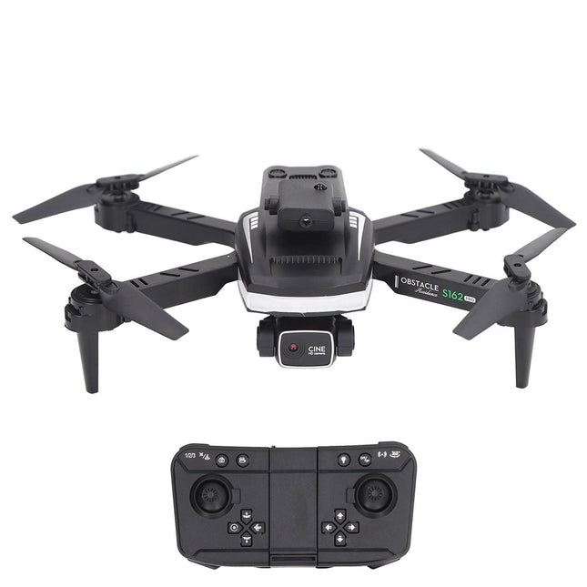 S162 RC Drone Foldable, Pocket RC Quadcopter with 4K HD FPV Dual Camera for Beginners, Headless Mode, 360 Flip, Built-in 1200 mAh Lithium Battery, Easy Flying