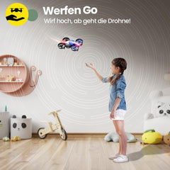 Holy Stone HS210F Mini Drone for Kids, 2 in 1 RC Quadcopter with Landing Mode and Flight Mode, One Key Start, Altitude Hold, 3D Flips, Headless Mode, Toy Gifts for Boys, C0 (Blue)