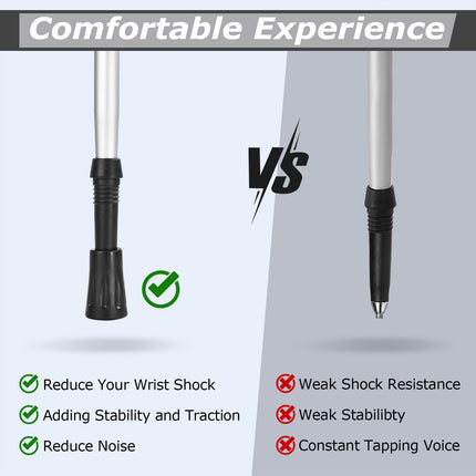 OTraki 12 pieces walking sticks rubber buffer Nordic walking stick walking stick rubber buffer for trekking sticks trekking accessories rubber for hiking sticks