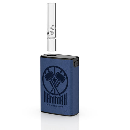 Norddampf HAMMAH Herb Vaporizer | Compact premium vaporizer for herbs | Hybrid heating technology | 1600mAh battery | 30s heat-up time | Insulated airway | 5 temperature levels | NORDIC BLUE