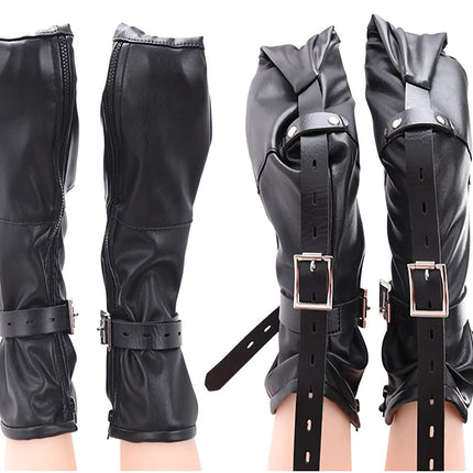 OnundOn Leather Boots Foot Restraint Set Doggy SM Bondage