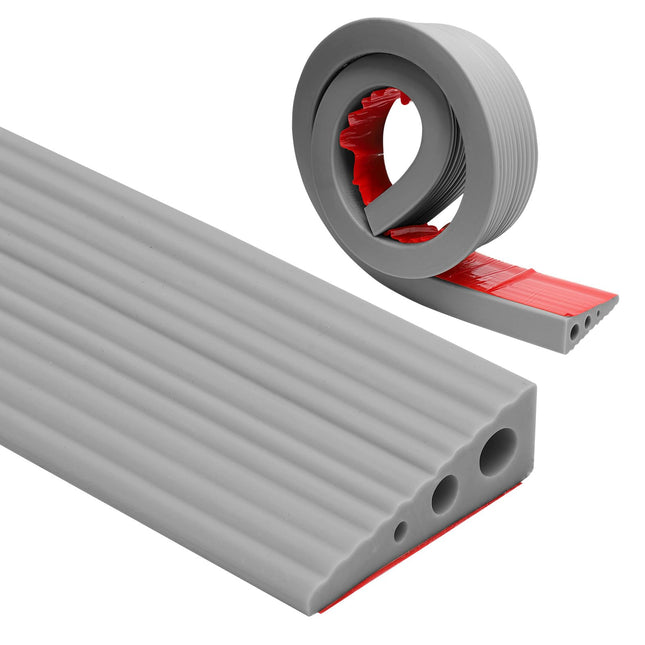 Threshold ramp, 100x6.5x2.5CM door threshold ramps, PVC wheelchair ramp, non-slip surface, rubber ramp, access ramp, threshold ramp for wheelchairs, strollers, walkers or e-scooters (gray, 2.5)