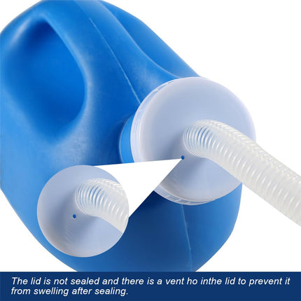 Urinal Bottles 2000ml Pee Bottle Urinal Bottle for Men Portable Toilet Male Urinal with Leak-Proof Lid and 180CM Hose for Hospital Car Camping