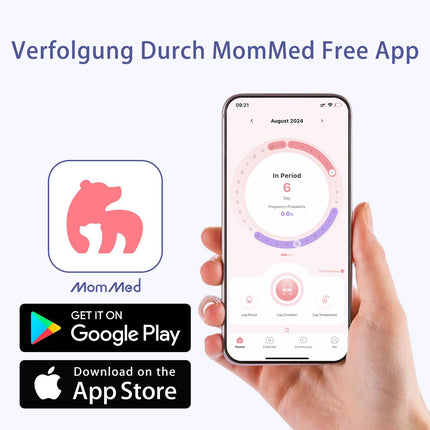 MOMMED Ovulation Test and Pregnancy Test, Includes 20 Early Pregnancy Tests, 60 Ovulation Tests, 80 Urine Cups, Time Tracking Chart, Fast and Accurate Results