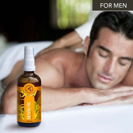 Massage oil 100ml - Natural ylang ylang oil and jojoba oil - Wonderful fragrance - Aphrodisiac massage oil - Glass bottle - Natural cosmetics - Massage oils