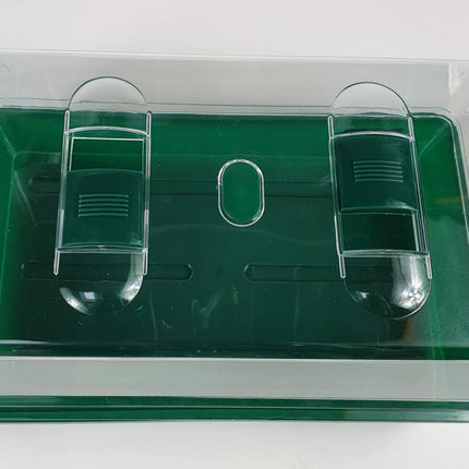 Mini greenhouse, indoor greenhouse, plastic, dark green, 38x24x18 cm