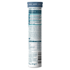 sanotact Electrolytes Active - 20 effervescent electrolyte tablets with magnesium, sodium, potassium. Calorie-free, sugar-free, vegan. Lime-grapefruit flavor.