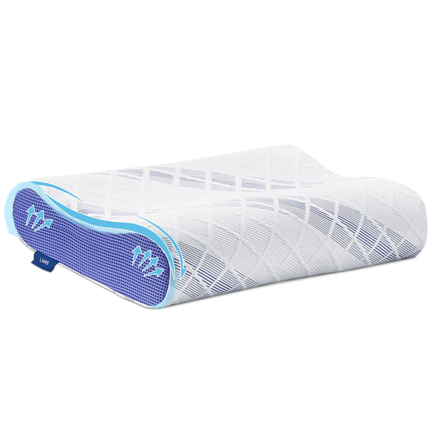 LAMB Pillow, Height Adjustable Memory Foam Neck Support Pillow, Side Sleeper Pillow, Ergonomic Pillow, Anti-Snoring Pillow