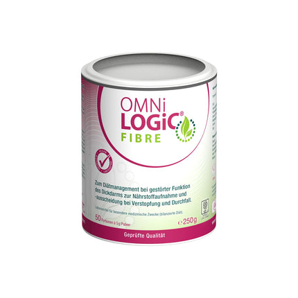 OMNi LOGiC FIBRE, 50 servings (250g), Fiber, 100% water-soluble, For impaired colon function, For constipation and diarrhea, Vegan, Gluten-free, Lactose-free