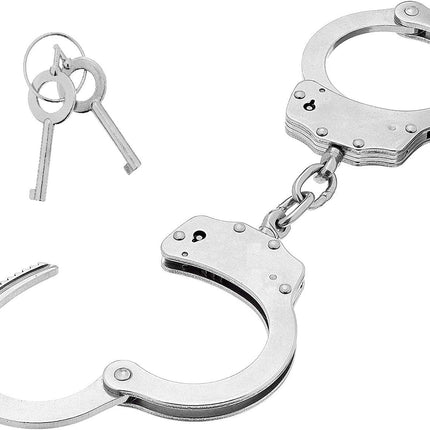 KS-11 Police handcuffs for bondage with key - Security equipment in authority quality - Professional SM sex toy for couples - sex handcuff - robust, stable handcuffs made of steel at a TOP PRICE
