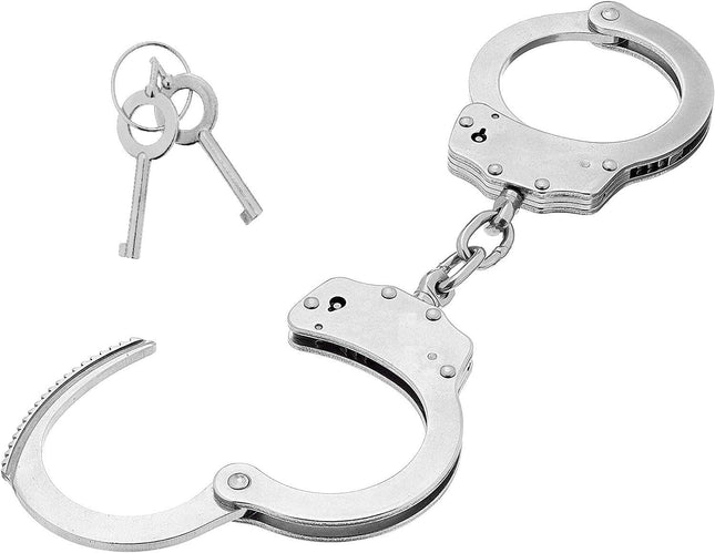 KS-11 Police handcuffs for bondage with key - Security equipment in authority quality - Professional SM sex toy for couples - sex handcuff - robust, stable handcuffs made of steel at a TOP PRICE